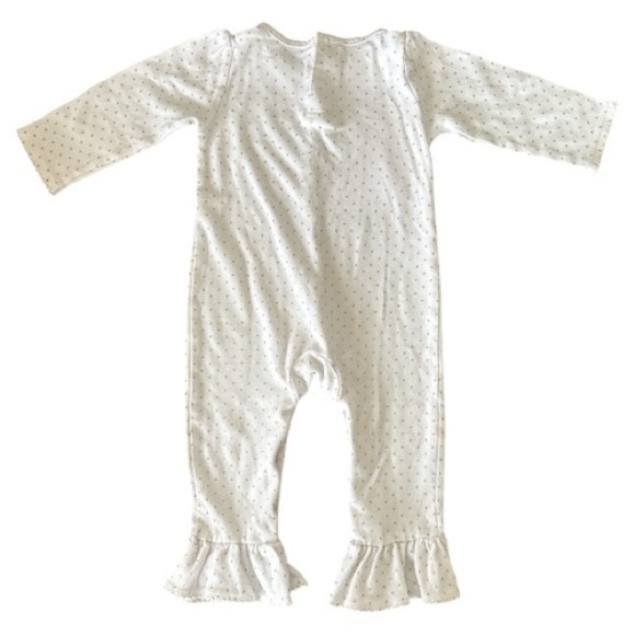 Mud Pie “Cutest Pumpkin In The Patch” bell bottom onesie/PJ size 9-12 months - Picture 5 of 5